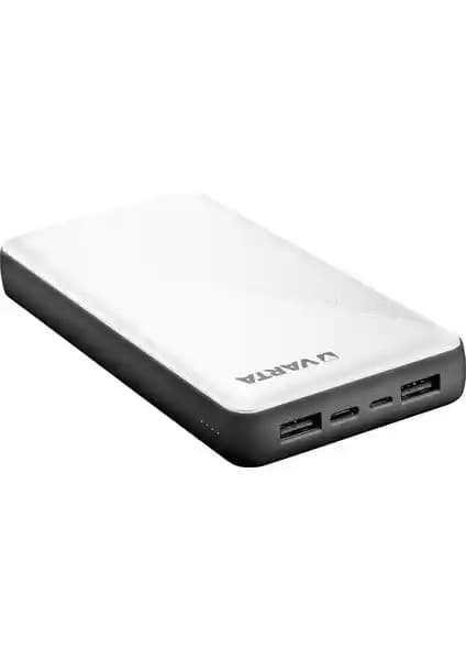 Varta 20000 mAh Taşınabilir Şarj Cihazı Energy serisi yüksek kapasite ve çoklu bağlantı seçenekleriyle kullanımı kolay ve güvenilir güç kaynağı