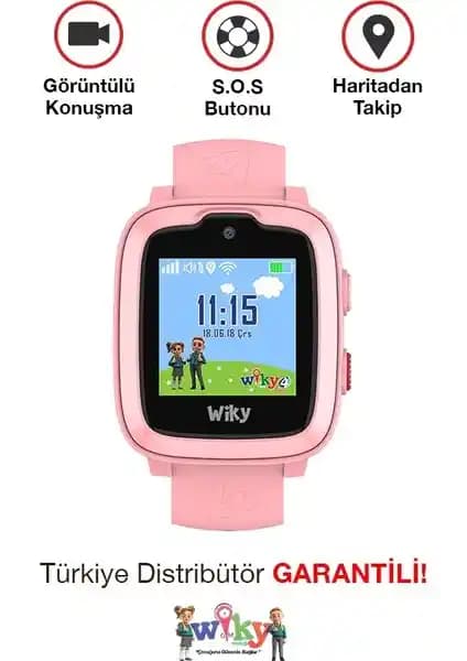 Wiky Watch 4 Plus Pembe Akıllı Çocuk Saati: Güvenlik ve Çok Fonksiyonlu Teknoloji