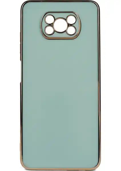 Xiaomi Poco X3 NFC için Parlak Kenarlı Silikon Kılıf Şık ve Dayanıklı Tasarım