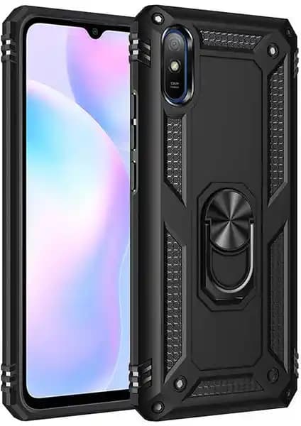 Xiaomi Redmi 9A İçin Dayanıklı Vega Tank Sert Yüzüklü ve Standlı Kılıf İncelemesi