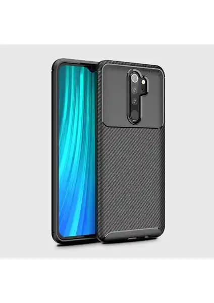 Xiaomi Redmi Note 8 Pro için Şık ve Dayanıklı Karbon Desenli Koruma Kılıfı