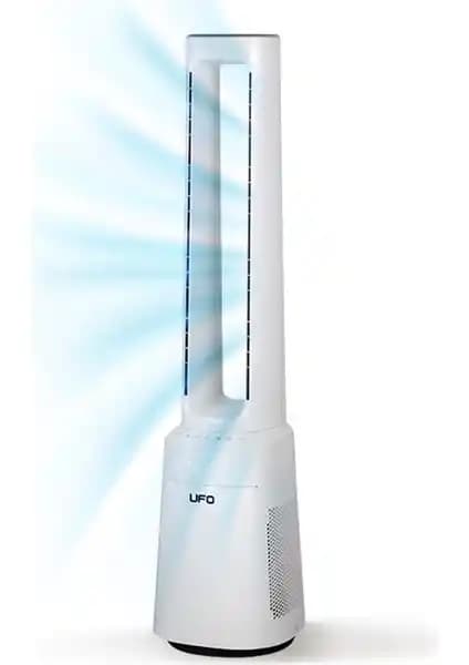 Modern Konfor İçin UFO Kule Tipi Kanatsız Vantilatör ve HEPA H13 Filtreli Hava Temizleyici