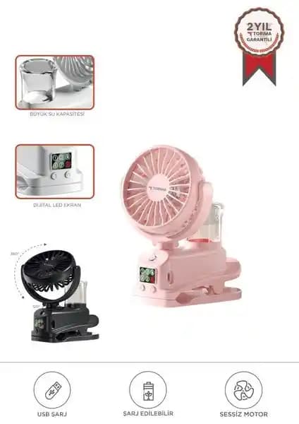 Torima F-14 Pembe Mini Masa Fan ile Yaz Aylarında Serinlik ve Konfor Sağlayın