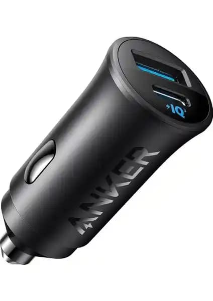 Anker 30W Çift Bağlantı Noktalı Araç Şarj Cihazı ile Hızlı ve Güvenli Şarj