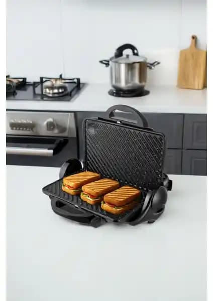 Awox Orion 1800W Tost ve Izgara Makinesi 180° Açılabilir Kapak ve 8 Dilim Kapasiteli