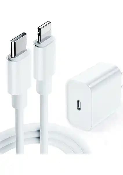 Bydiz 20W Hızlı Şarj Adaptörü ve Lightning Kablo Seti iPhone 11-14 Pro Max Uyumlu