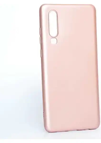Case 4U Huawei P30 Kılıfı: Mat Yumuşak Silikon ve Rose Gold Şıklığıyla Koruma