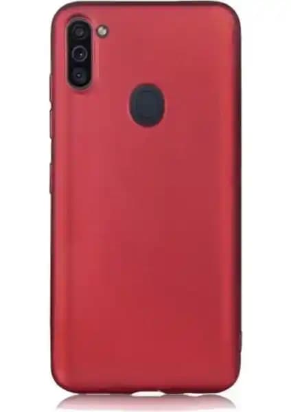 Case 4U Samsung Galaxy M11 Kılıf: Mat Koyu Mor Yumuşak Silikon Koruma