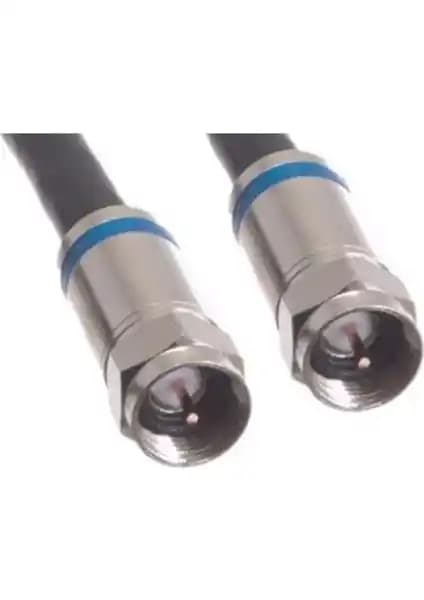 CRESCENT Digitürk Sıkmalı F Konnektörlü Hazır Uydu Anten Kablosu 3 Metre Dayanıklı RG6