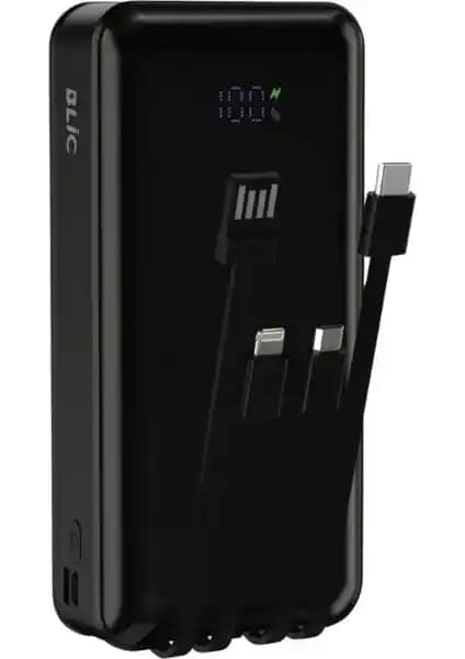 Enshall 20.000 mAh Plus Dijital Göstergeli Dahili Çoklu Kablolu Powerbank Özellikleri