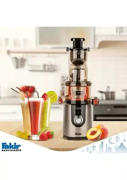Fakir Vitaly Yavaş Sıkım Meyve Sebze Sıkacağı ile Sağlıklı ve Verimli Meyve Suyu Hazırlama