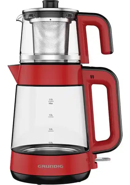Grundig CM 4054 K New Line Kırmızı Çay Makinesi: Estetik ve Yüksek Performanslı Tasarım