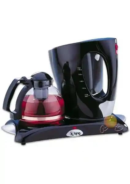 King K8260T Tea Express Çay Makinesi: 2000W Isıtma Gücü ve Cam Demlik Özellikleri