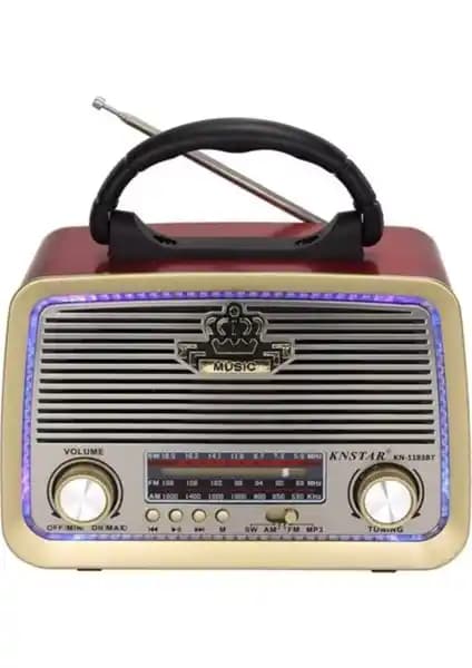 Knstar 1183BT: Nostaljik Tasarım ve Modern Teknolojiyle Çok Fonksiyonlu Radyo