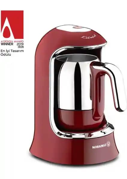 Korkmaz Kahvekolik Kırmızı Otomatik Kahve Makinesi ile Geleneksel Türk Kahvesi Deneyimi