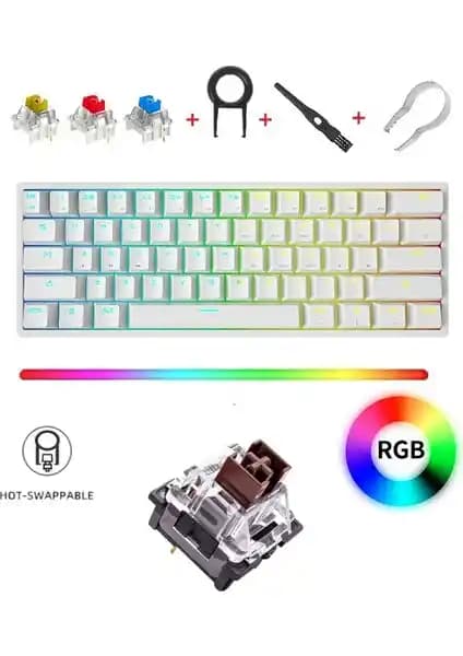 Leaven K620 Hot Swap 61 Tuş Kablolu Mekanik Klavye: Detaylı Özellikler ve İnceleme