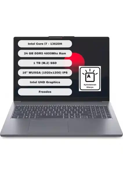 Lenovo Ideapad Slim 3 16IRH10 GTI24: Yüksek Performans ve Şık Tasarımın Dengesi