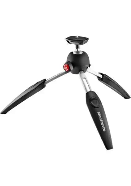 Manfrotto MTPIXI EVO Mini Tripod Siyah: Kompakt, Dayanıklı ve Ayarlanabilir Masaüstü Tripod