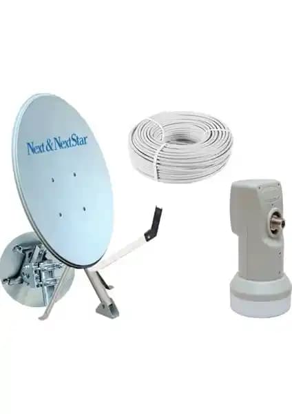 Next Nextstar 80 cm Ofset Çanak Anten Full Set - Dayanıklı ve Yüksek Performanslı Uydu Çözümü