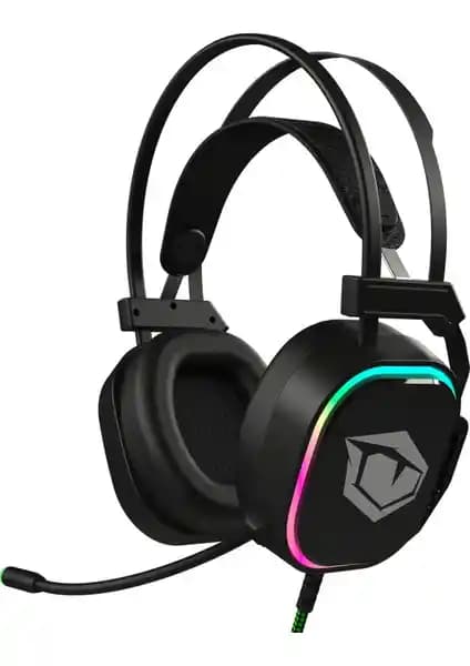 Pusat Lite 7.1 Surround Ses RGB Hafif Oyuncu Kulaklığı Siyah - Yüksek Performanslı Oyun Deneyimi