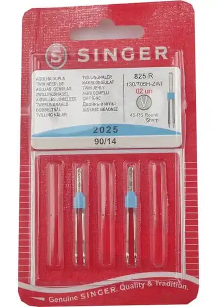 Singer 2025-14 Çift İğne Seti: Orta Ağırlıklı Kumaşlar İçin Dayanıklı ve Profesyonel Çözüm