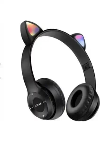 Teknosepetim Kedili RGB Işıklı Bluetooth Kulaklık P47M: Şık ve Fonksiyonel Tasarım