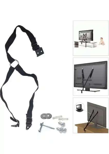 Xtrasafe LCD LED TV Güvenlik Kemeri 15-80 İnç İçin Dayanıklı ve Kolay Montaj