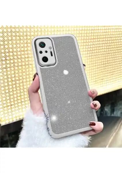 Zebana Xiaomi Redmi Note 10 Pro Uyumlu Işıltım Silikon Kılıf ile Estetik ve Koruma