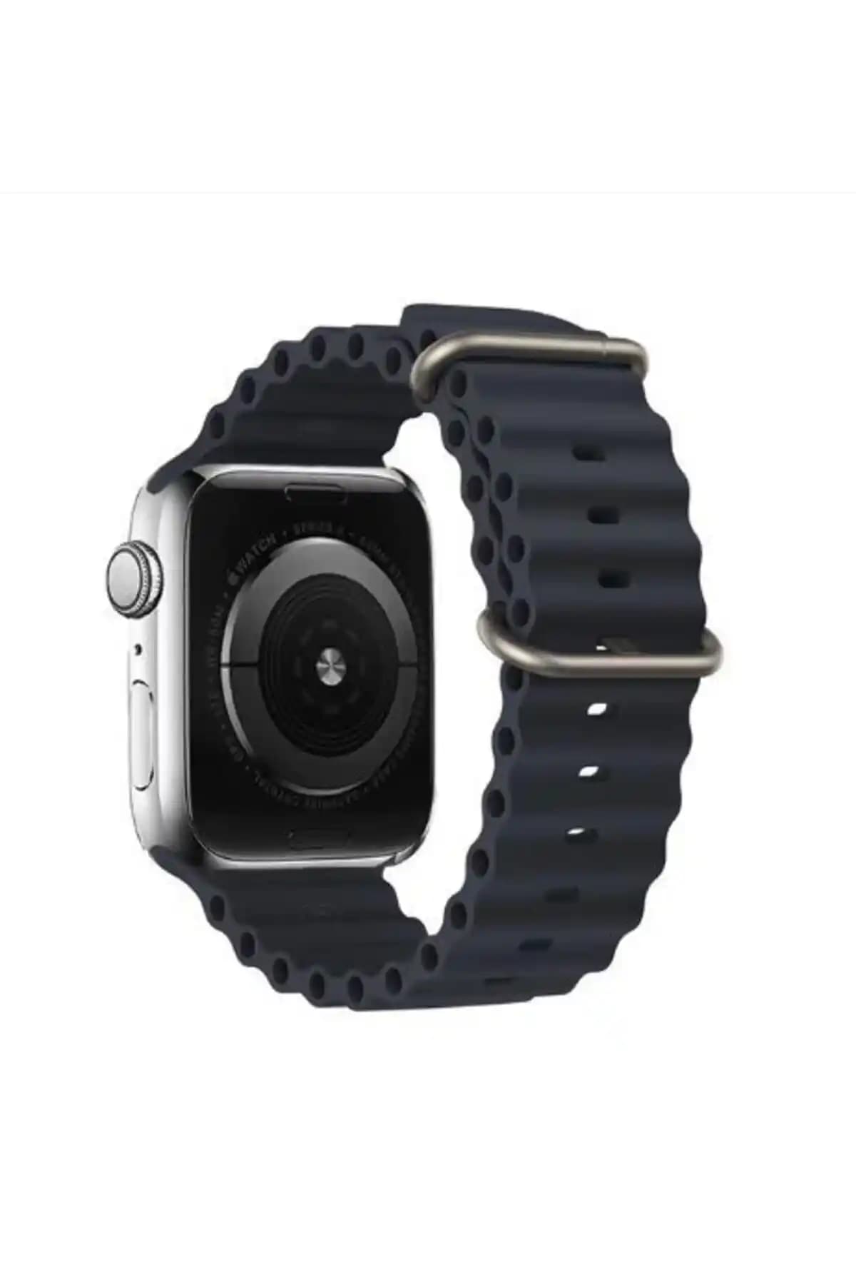 Apple Watch Ultra için Siyah Silikon Kordon: Dayanıklı ve Şık Tasarım Özellikleri
