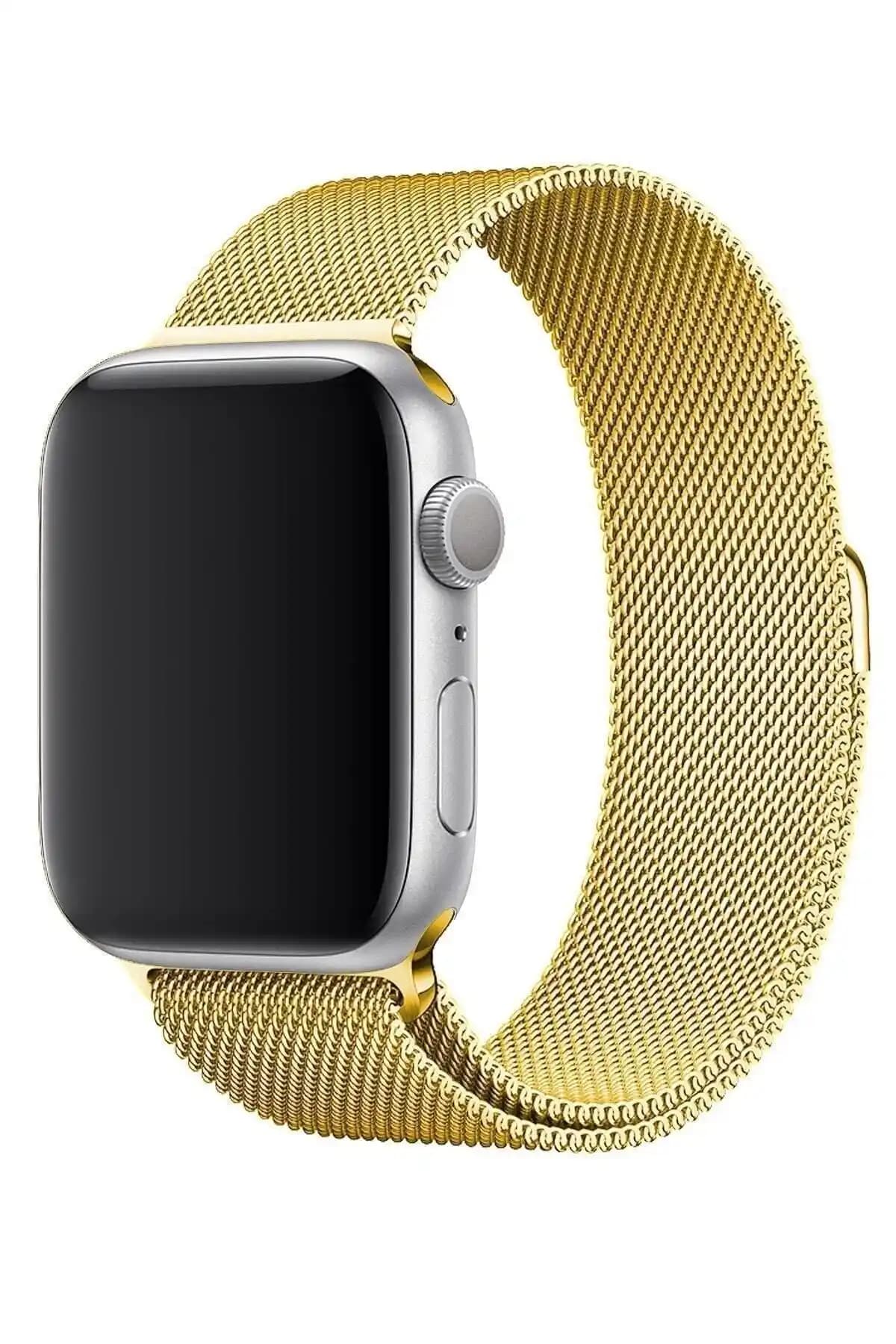 Cimricik Apple Watch Uyumlu Metal Hasır Milano Kayışıyla Modern ve Şık Bir Dokunuş