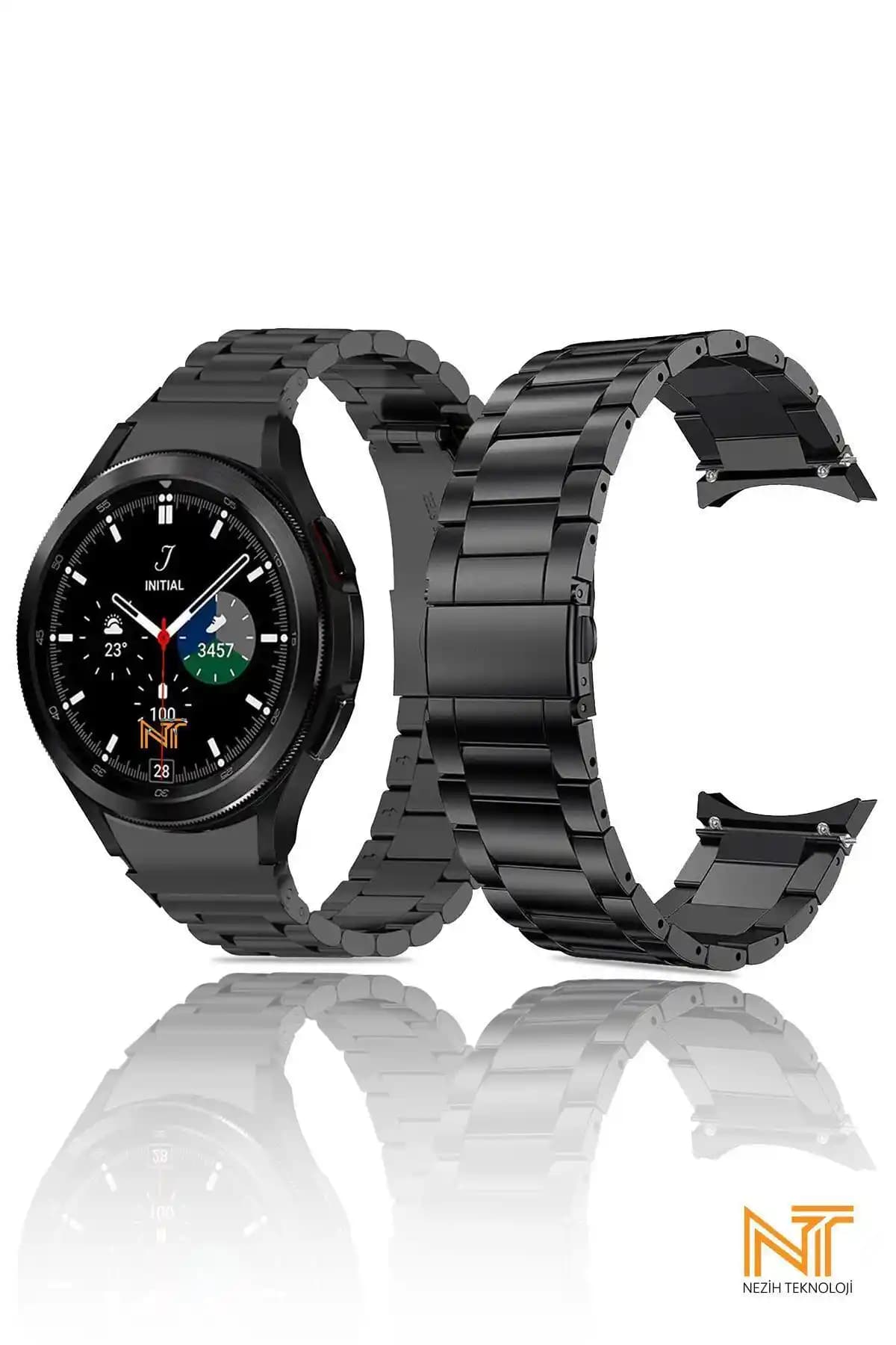 Nezih Case Galaxy Watch Uyumlu Metal Kordon - Şık ve Dayanıklı Saat Aksesuarı