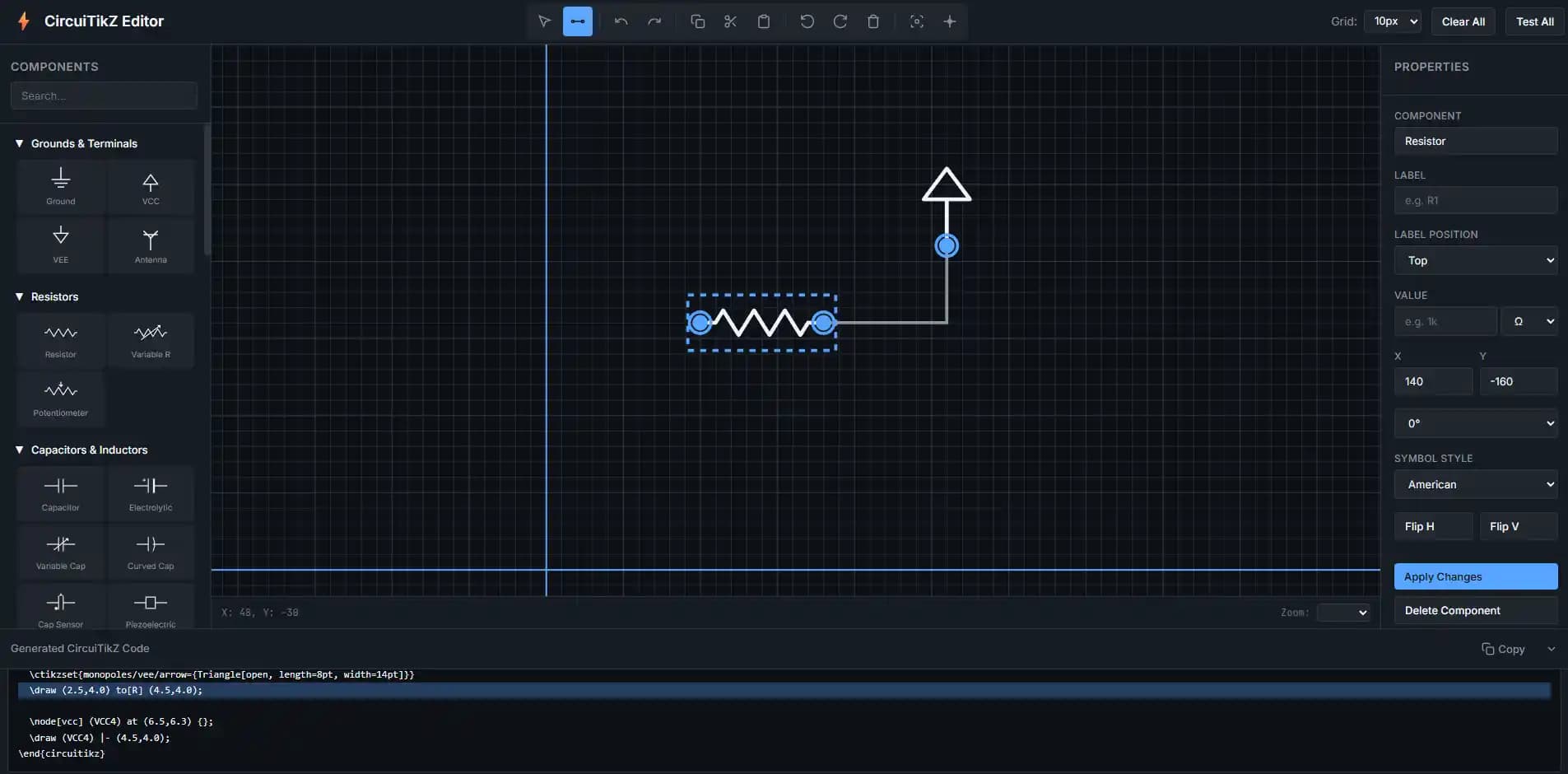 CircuiTikZ Görsel Editörü ile LaTeX Devre Şemaları Tarayıcıda Hızlı ve Kolay Oluşturma