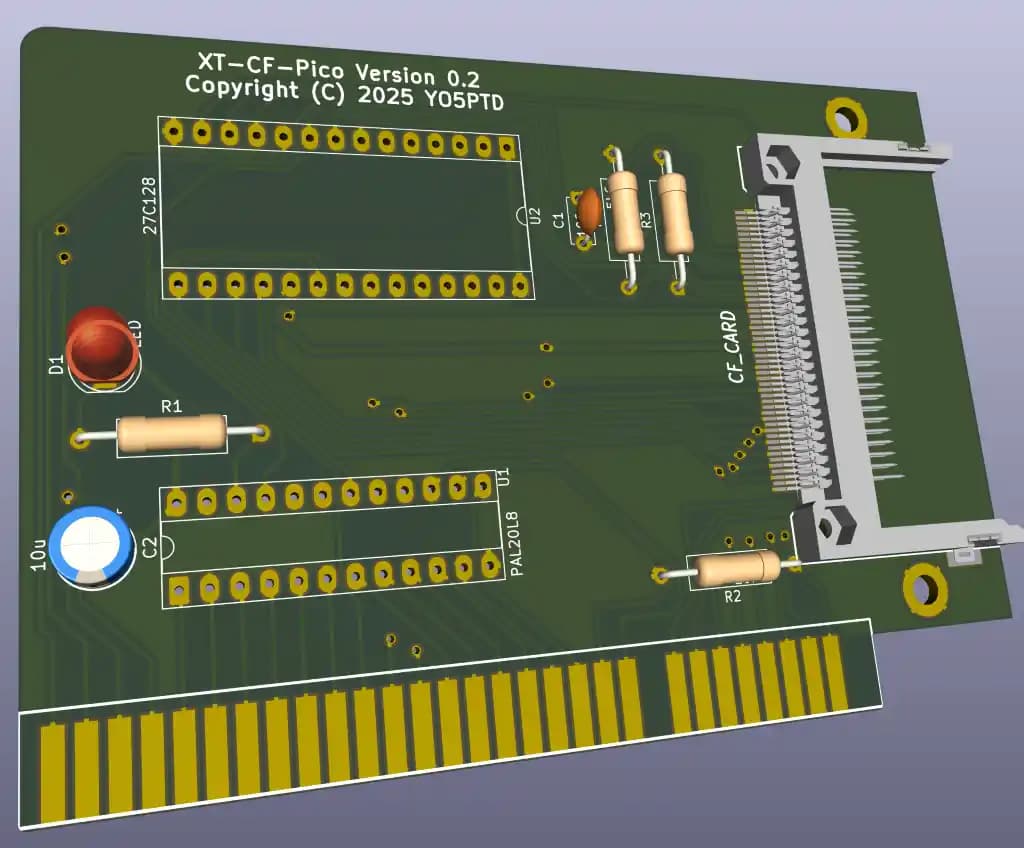 XTIDE için ISA Kart Tasarımı ve CompactFlash Adaptörü Üzerine Teknik İnceleme