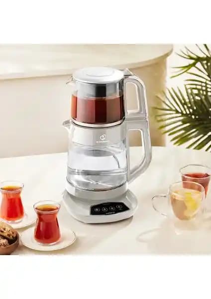 Karaca Çaysever 3 In 1 Konuşan Cam Çay Makinesi ve Inox Siyah Çelik Su Isıtıcı Karşılaştırması
