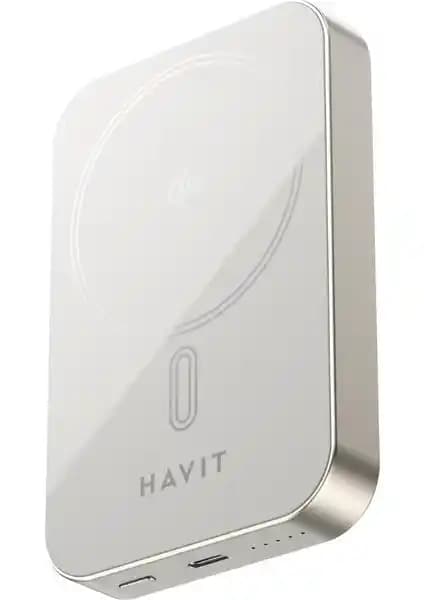Havit PB5228 Titanium Magsafe Powerbank 10.000mAh Kablosuz ve Hızlı Şarj Özellikleriyle