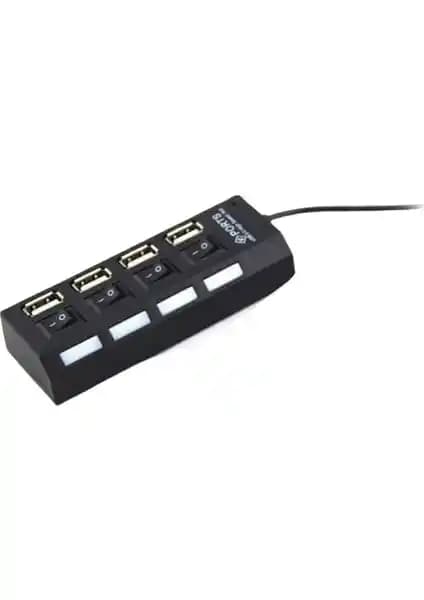 Hi-Speed 4 Port USB 2.0 Hub Çoğaltıcı: Taşınabilir ve Pratik USB Genişletici Çözümü