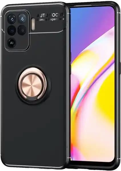 KNY Oppo Reno 5 Lite Yüzüklü Manyetik Silikon Kılıf: Estetik ve Koruma Çözümü