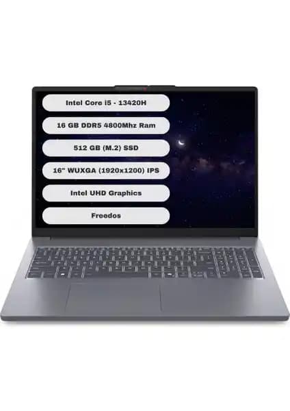 Lenovo Ideapad Slim 3 16IRH10 GTI512: Güçlü ve Taşınabilir Dizüstü Bilgisayar Özellikleri