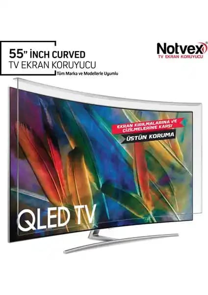 Notvex 55 İnç Curved TV Ekran Koruyucu Güvenli ve Yüksek Kalite Koruma Çözümü