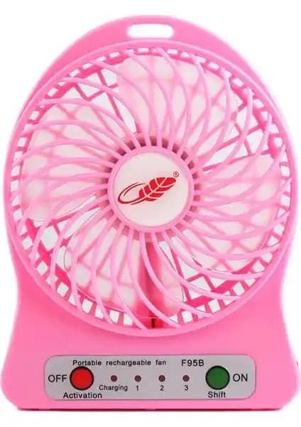 PolyGold Pembe Mini USB Fan: Hafif ve Taşınabilir Kişisel Serinletme Çözümü
