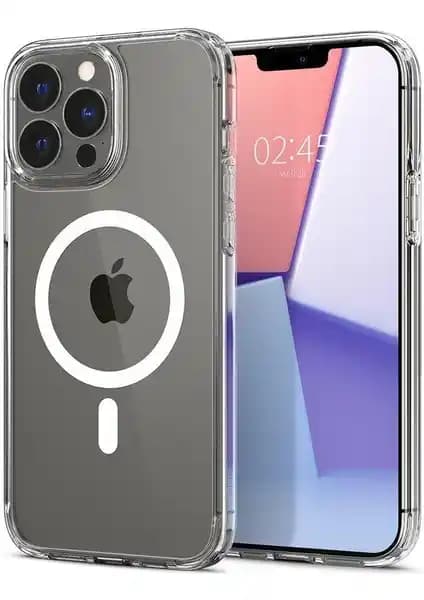 Spigen Ultra Hybrid MagFit MagSafe Kılıfı iPhone 13 Pro için Şeffaf ve Koruyucu Tasarım