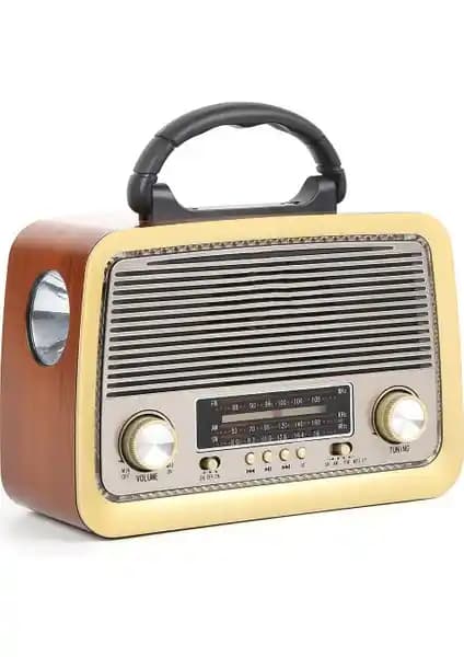 All Avcill 301 Retro Tasarımlı Çok Fonksiyonlu Radyo ve Müzik Kutusu