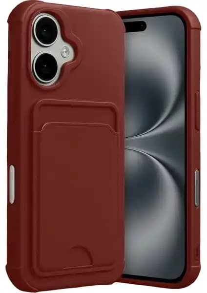 Apple iPhone 17 için Şık ve Fonksiyonel Silikon Kılıf Kartlık Özelliği ile
