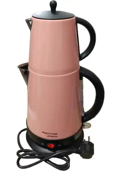 Awox Demplus Çelik Çay Makinesi Pembe: Modern Tasarım ve Güçlü Performans Özellikleri