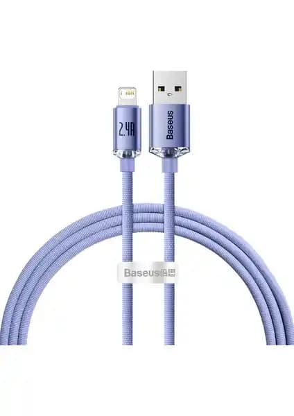 Baseus Crystal Shine 2.4A 120 cm Mor Lightning Şarj Kablosu Detaylı İnceleme ve Özellikler