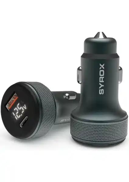 Başkenttekno Syrox SC30B LED Ekran Metal 30W PD Oto Şarj Cihazı Özellikleri ve Kullanım Avantajları