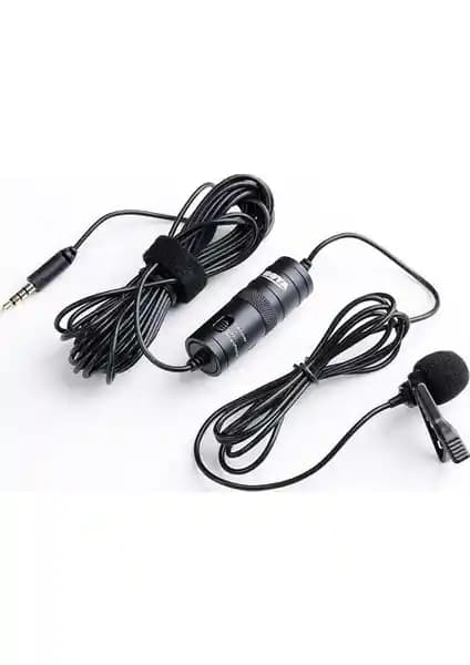 Boya BY-M1 Kablolu Yaka Mikrofonu: Profesyonel Ses Kalitesi ve Çok Yönlü Kullanım