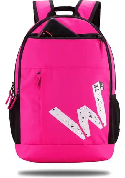Classone WTXpro Serisi Su Geçirmez 15.6 İnç Laptop ve Notebook Sırt Çantası Pembe Renkli
