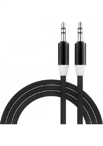Concord C-811 Çelik Örme Aux Kablo Siyah Güçlü ve Dayanıklı Ses Bağlantısı Özellikleri