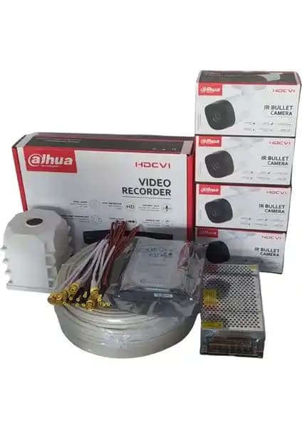 Dahua 4 Kanal 4 Kamera Güvenlik Kamera Seti: Yüksek Çözünürlüklü ve Mobil Erişimli Güvenlik Çözümü